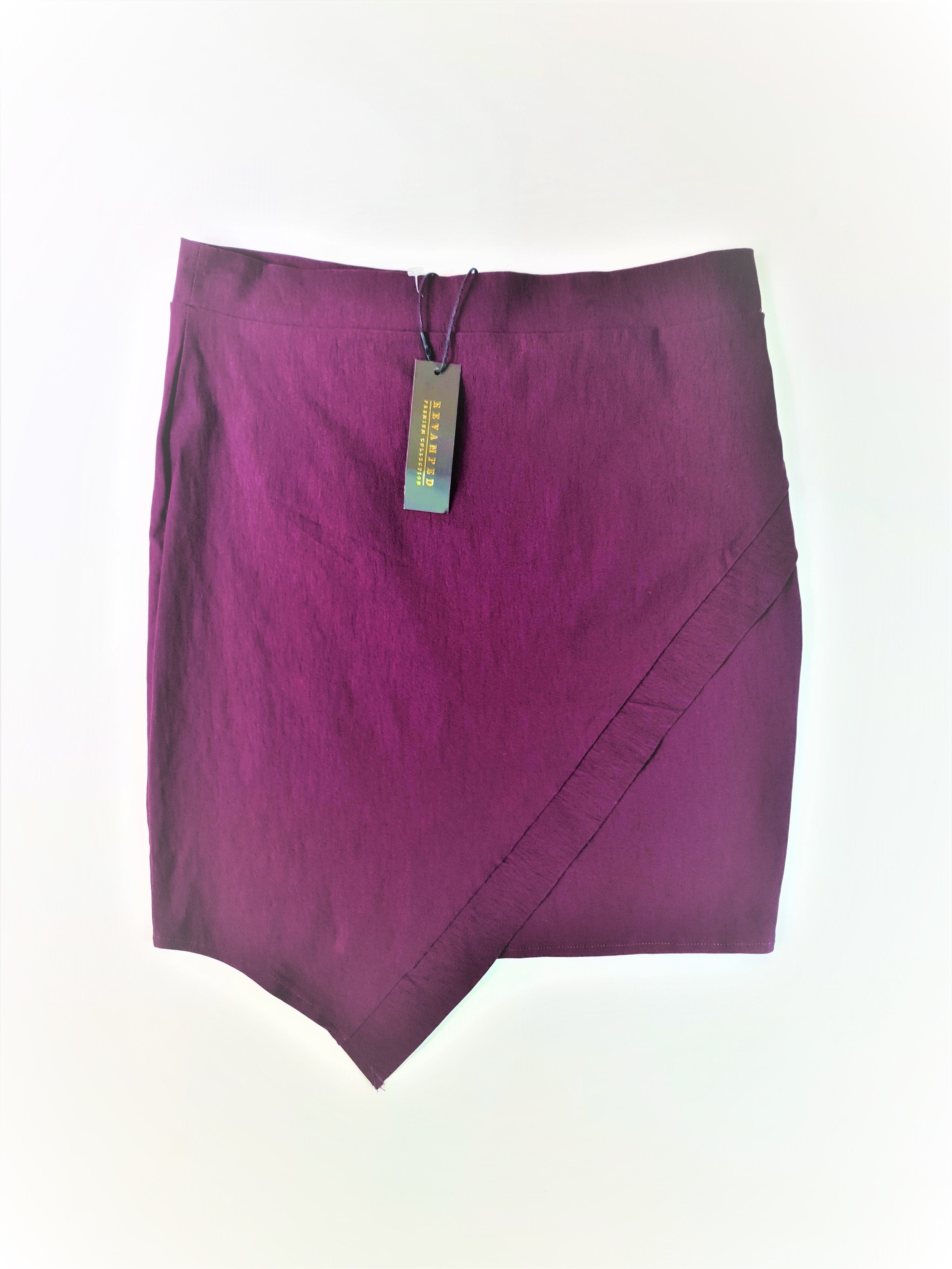 Falda Corta, REVAMPT - Vino (Talla: L/G)