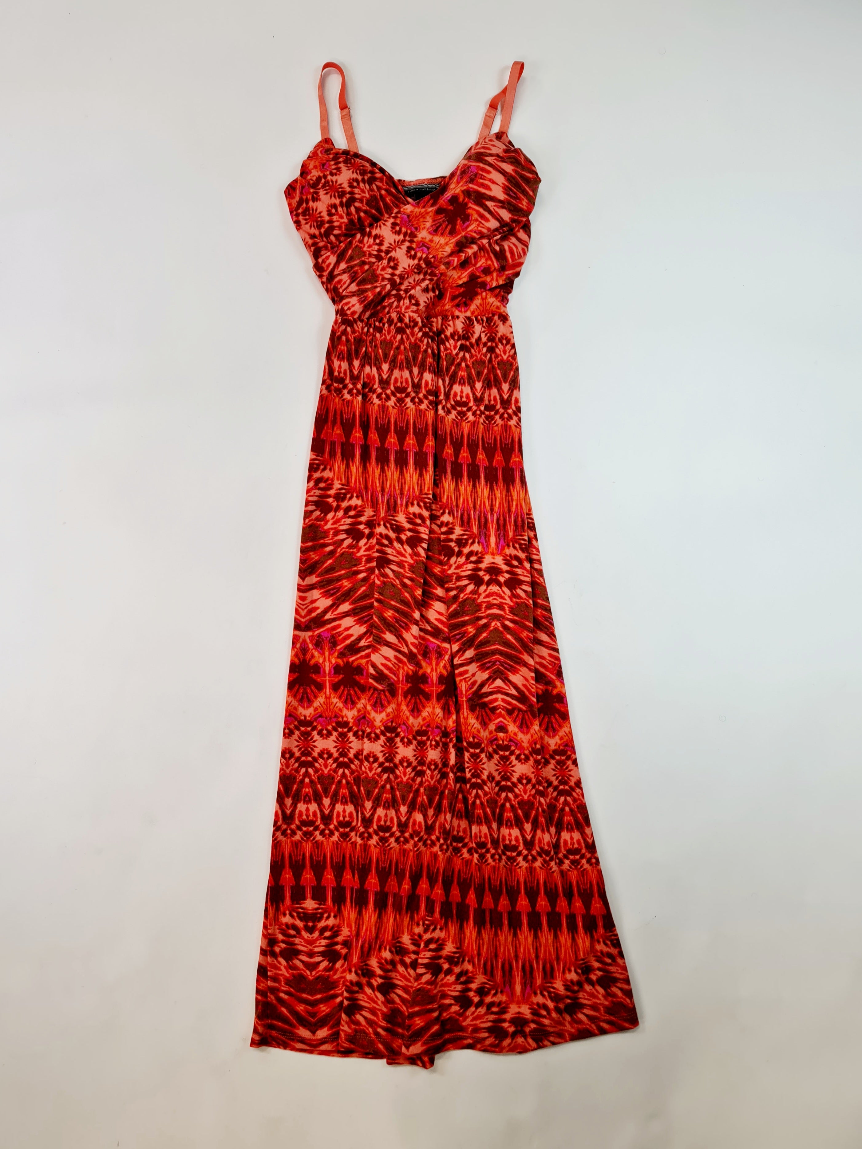 Vestido Largo, Allison Brittney - Rojo/Negro