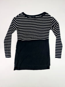 T-Shirt, RW&CO - (Talla: XS/XP) Negro con Blanco