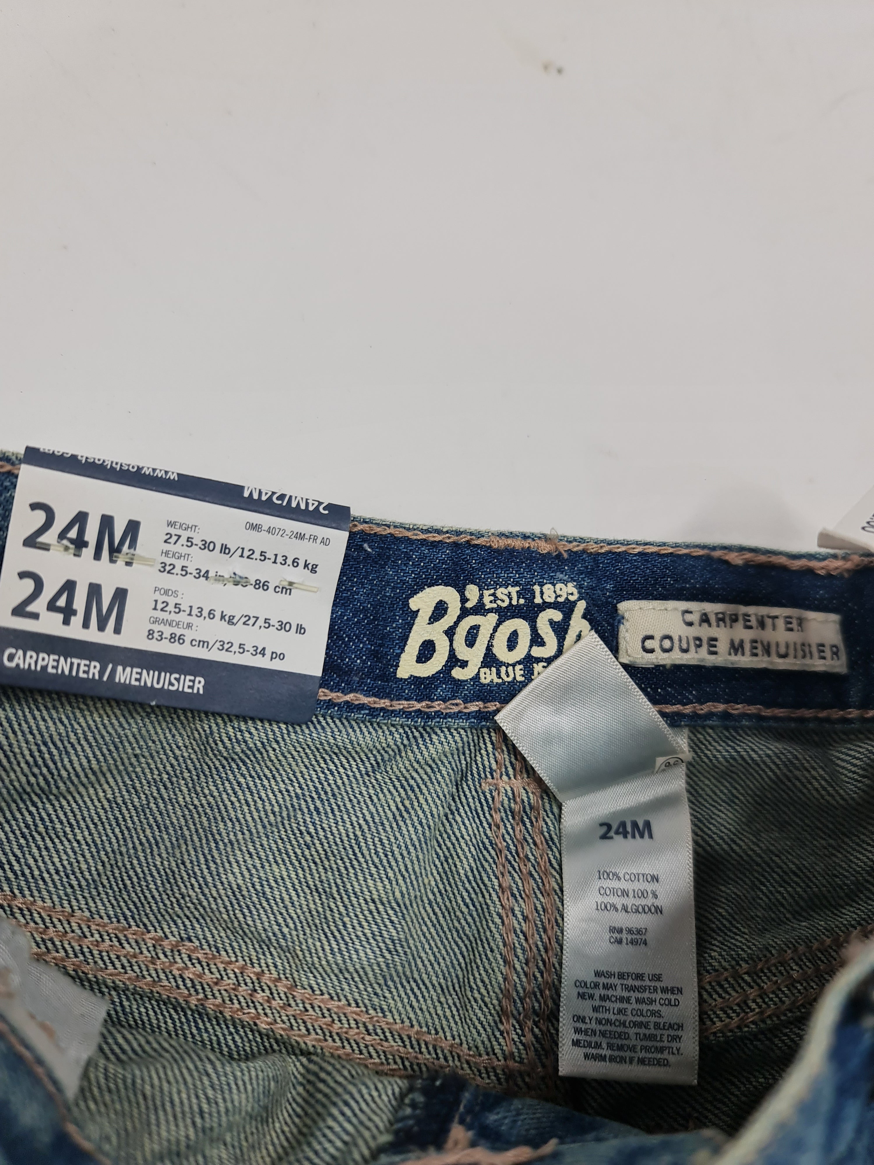 Pantalones jeans marca OshKosh Bgosh niño 24 meses