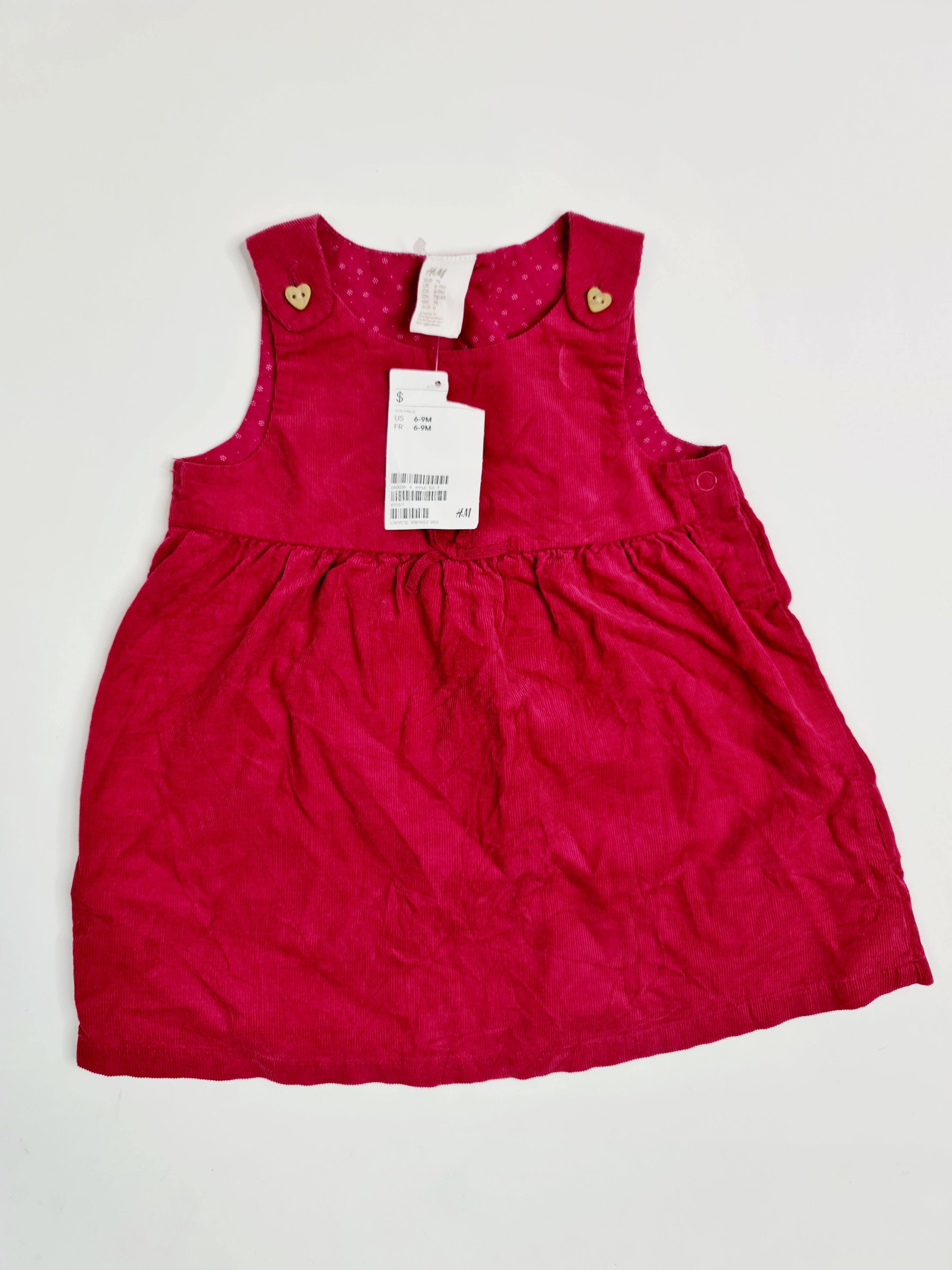 Vestido para niña marca H&M para niñas de 6-9 meses