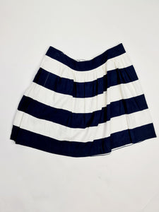 Falda marca Banana Republic - (Talla: 12) Blaco con Azul