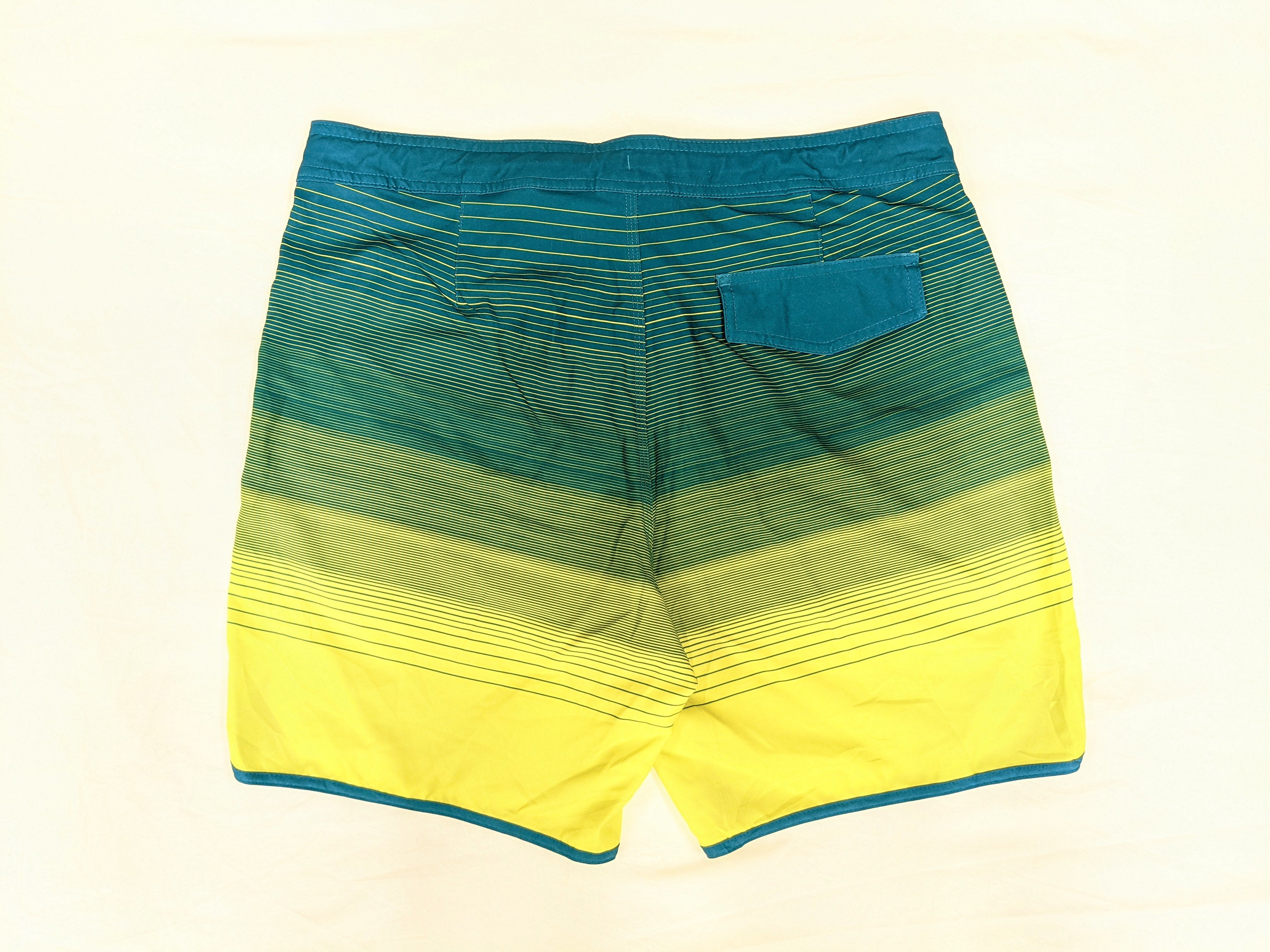 Pantaloneta, Hawk - Azul/Amarillo/Verde