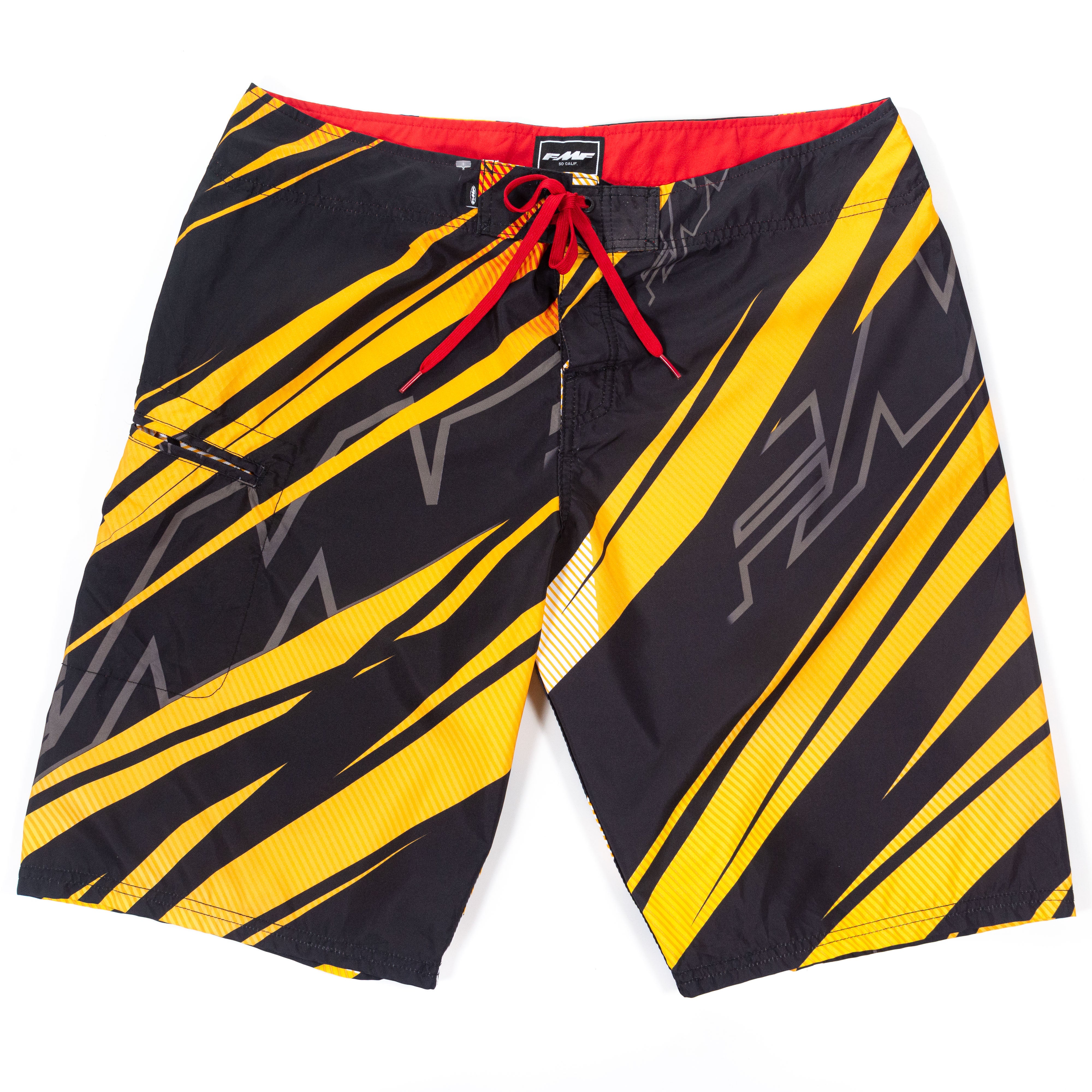 Pantaloneta, FMF - Negro/Amarillo