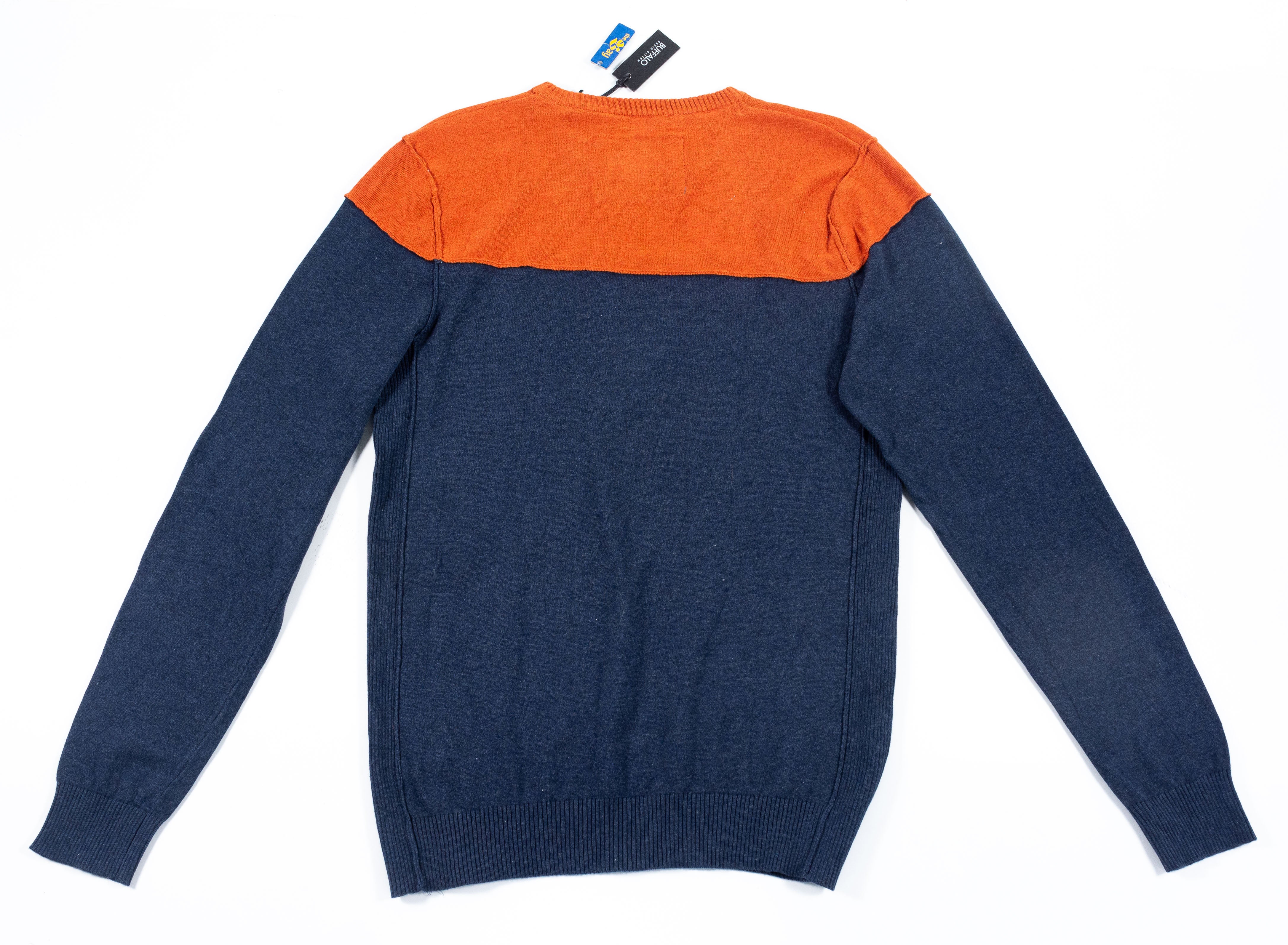 Sweater Buffalo - Azul/Naranja