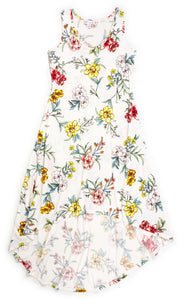 Vestido Corto Informal Magazine - Blanco/Flores